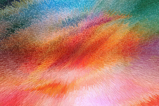 Abstract joyful excitement of digital brain.