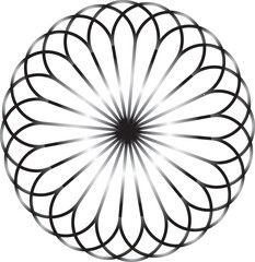 Round vector ornament Mandala. Traditional orient symbol. Print