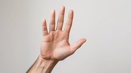 a man's hands making pointing gestures upwards against a clean white background, the clarity and expressiveness of the hand gestures.