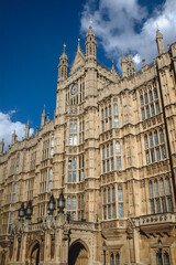 Obraz premium Palace of Westminster in London, view from Old Palace Yard, UK