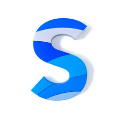 Multicolored Extruded Alphabet 