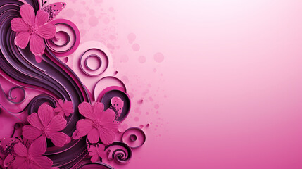 abstract floral background in pink shades