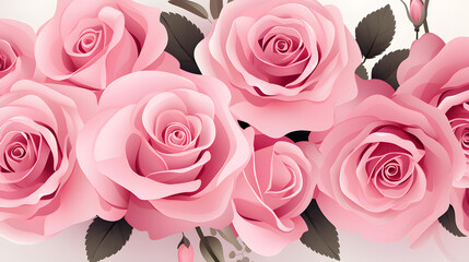 pink roses background