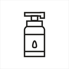 shampoo vector icon line template