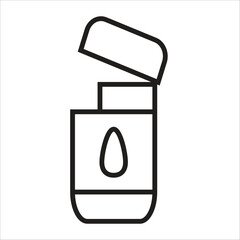 shampoo vector icon line template