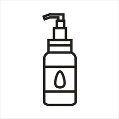 shampoo vector icon line template