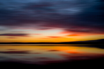The most stunning colours in the sky at dawn capture in an ICM blur shot
