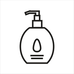 shampoo vector icon line template