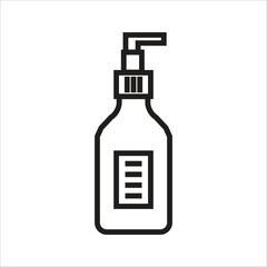 shampoo vector icon line template