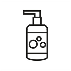 shampoo vector icon line template