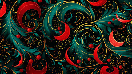 Abstract Yuletide Patterns