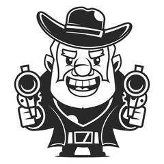 cowboy dog cute animal vector cute dog vector dog wearing cowboy