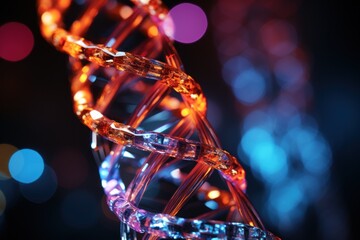 DNA helix model, genetic research, biltechnologies