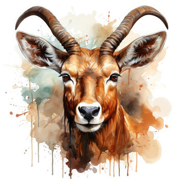 Waterco Chamois Clipart illustration Generative Ai