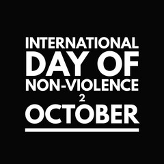 International day of non-violence 2 October national world 