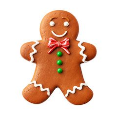 gingerbread man isolated on white, PNG