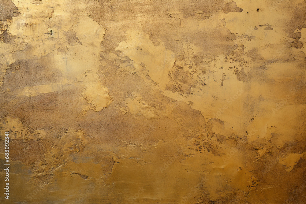 Canvas Prints illustration of gold colored wall background texture. created with generative ai