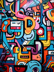 Abstract Graffiti art
