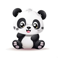 Adorable Cartoon Panda Character