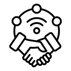 Virtual Collaboration Icon