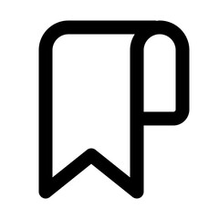 bookmark line icon