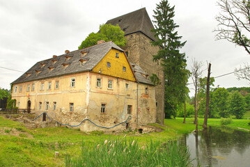 Fototapeta na wymiar Medieval Ducal Tower in Siedlęcin, Poland