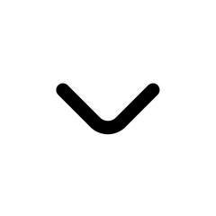 chevron small down line icon