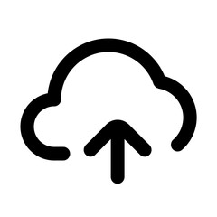 cloud upload line icon