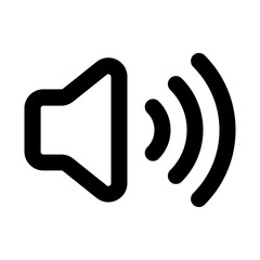 volume max line icon