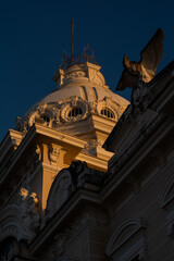 Obraz premium View of the tower of the government palace building in the city of Salvador, Bahia.