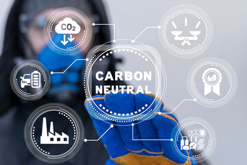 Carbon Neutral and ESG Industry Concepts. Net zero and sustainable development conceptual strategy....