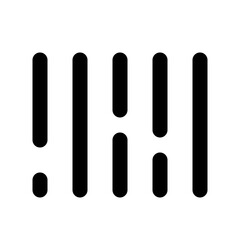 bar code line icon