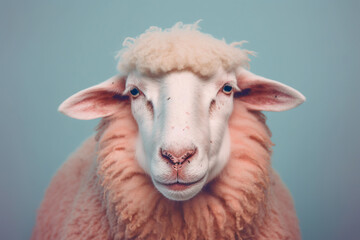 Obraz premium portrait of a sad sheep