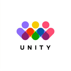 Minimal together unity logo diversity organization community