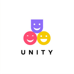 Minimal together unity logo diversity organization community