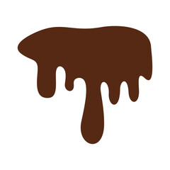Chocolate Melted Icon Vector Illustration 