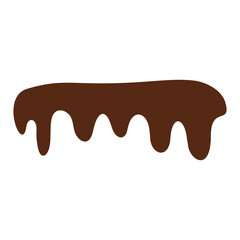 Chocolate Melted Icon Vector Illustration 