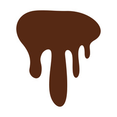 Chocolate Melted Icon Vector Illustration 