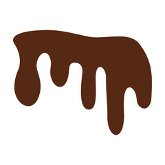 Chocolate Melted Icon Vector Illustration 