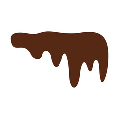 Chocolate Melted Icon Vector Illustration 