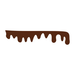 Chocolate Melted Icon Vector Illustration 