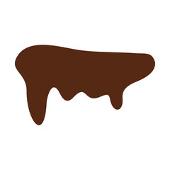 Chocolate Melted Icon Vector Illustration 