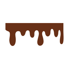 Chocolate Melted Icon Vector Illustration 