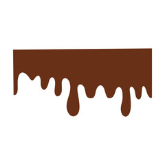 Chocolate Melted Icon Vector Illustration 