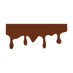 Chocolate Melted Icon Vector Illustration 