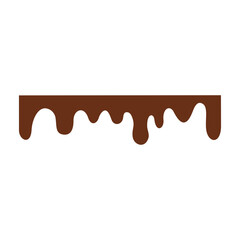 Chocolate Melted Icon Vector Illustration 