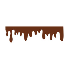 Chocolate Melted Icon Vector Illustration 
