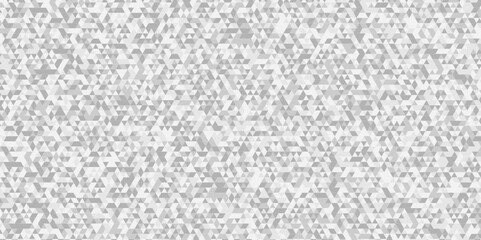 Modern abstract seamless geometric low poly white and gray pattern background. Geometric print composed of triangles. white triangle tiles pattern mosaic background.
