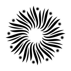  Silhouette fireworks to happy celebration event Vector Design 