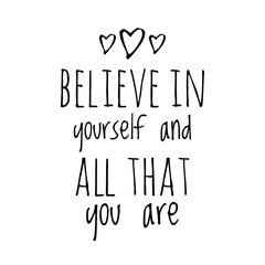 Inspirational quote illustration design